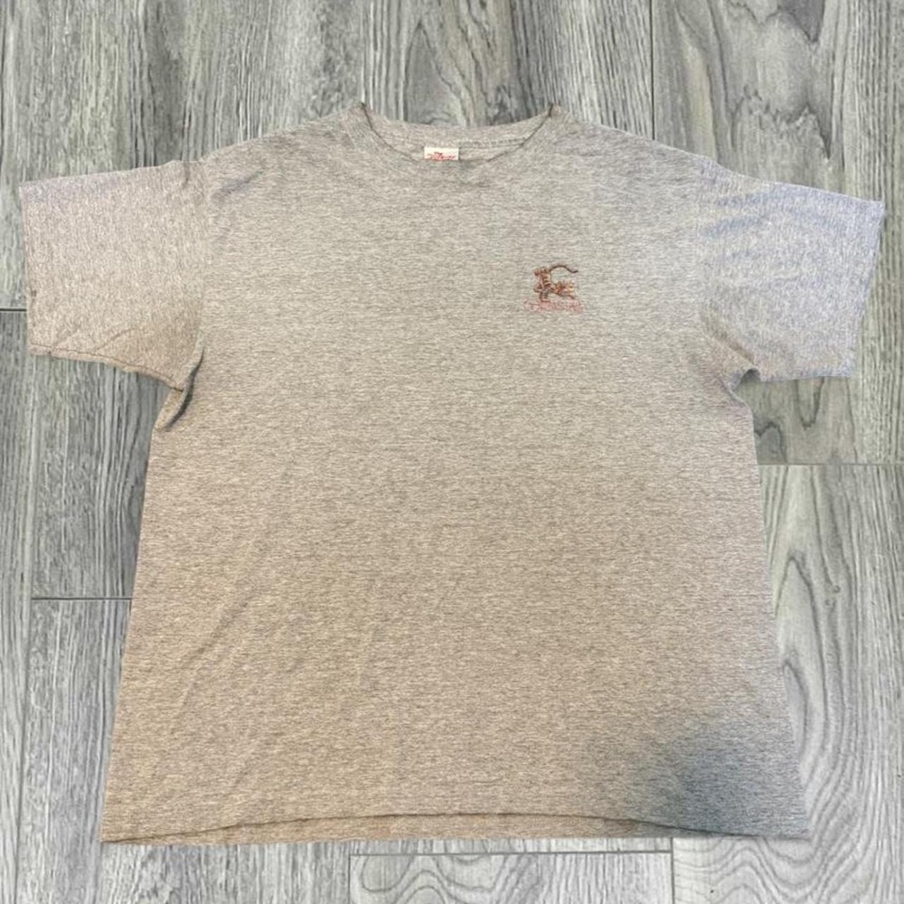 Vintage 90s The Disney Store Tigger Sketch Tee XL Gray Heavyweight Double Sided